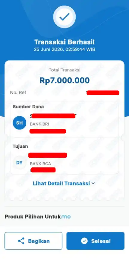 Bukti Transfer