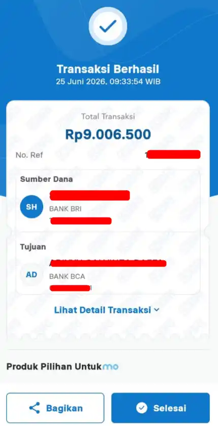 Bukti Transfer