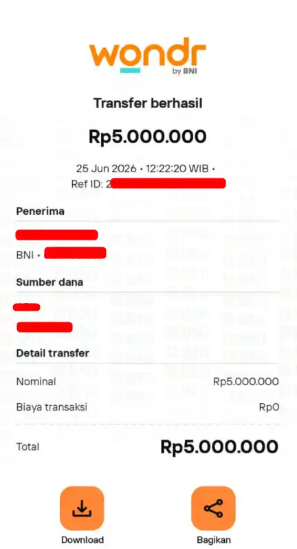Bukti Transfer