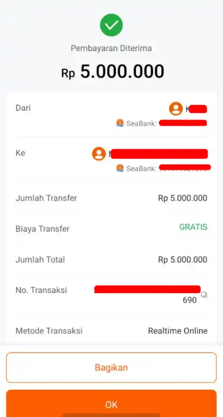 Bukti Transfer