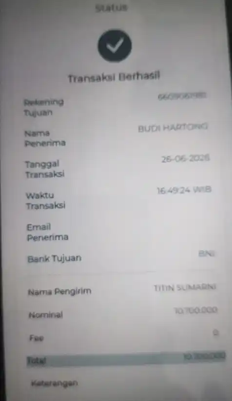 Bukti Transfer