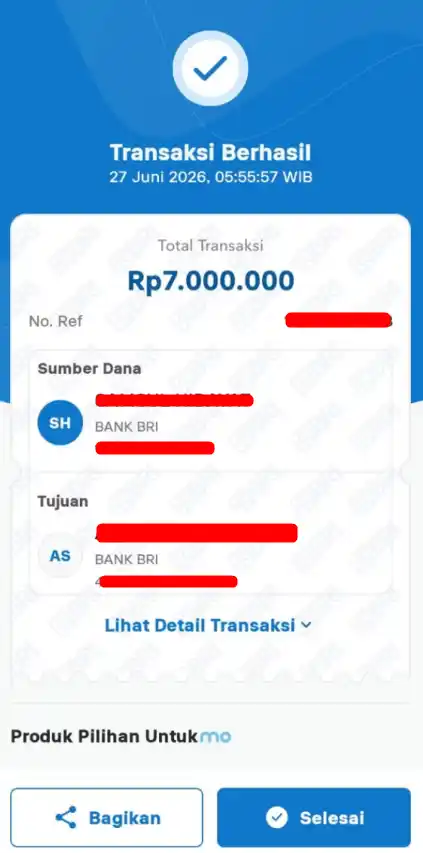 Bukti Transfer