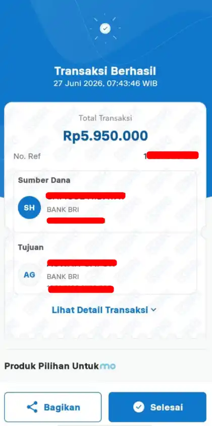 Bukti Transfer