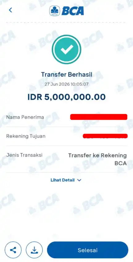 Bukti Transfer