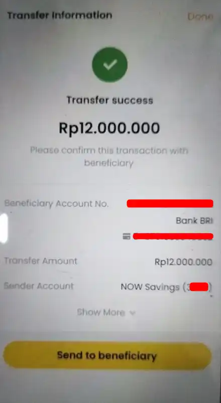 Bukti Transfer