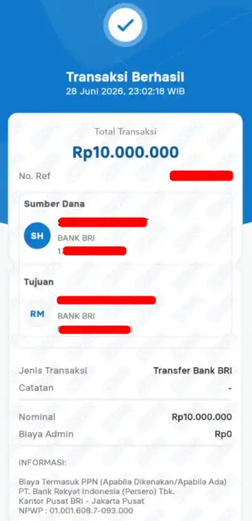 Bukti Transfer