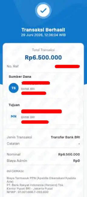 Bukti Transfer