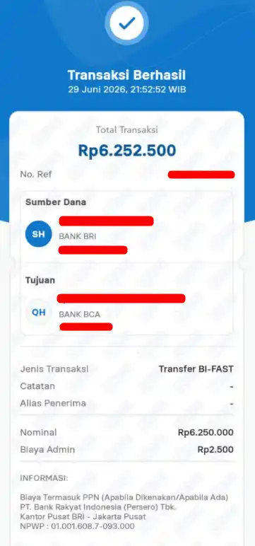 Bukti Transfer