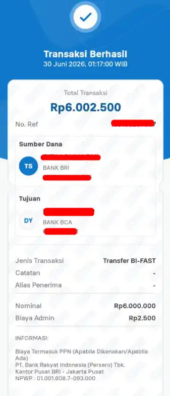 Bukti Transfer