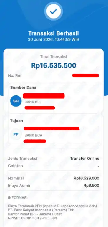 Bukti Transfer