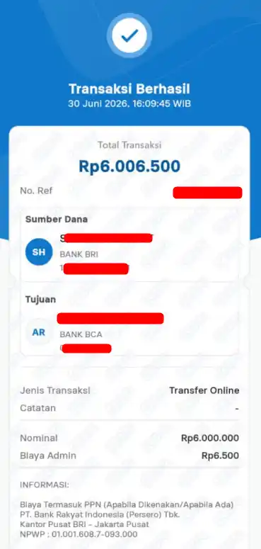Bukti Transfer