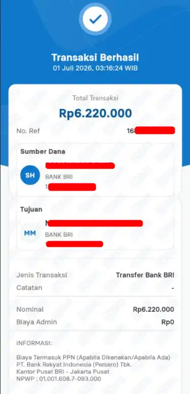 Bukti Transfer