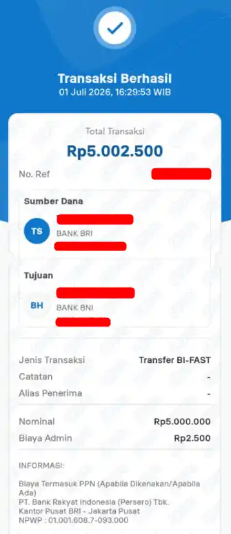 Bukti Transfer