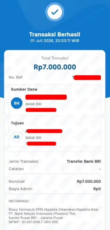 Bukti Transfer