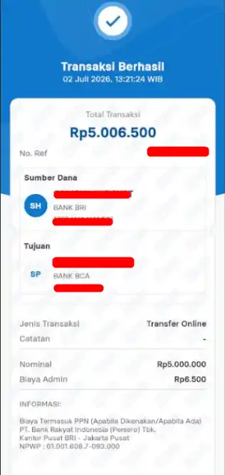 Bukti Transfer