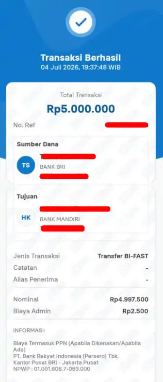 Bukti Transfer