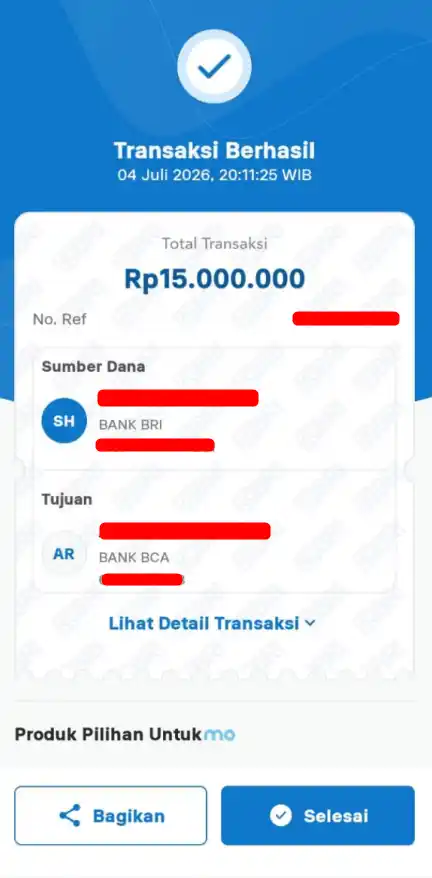 Bukti Transfer