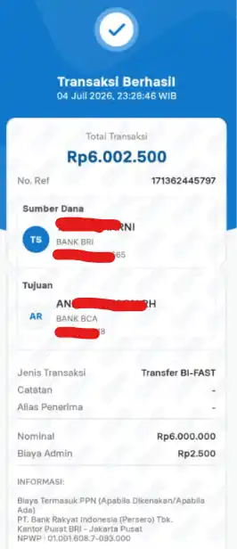 Bukti Transfer