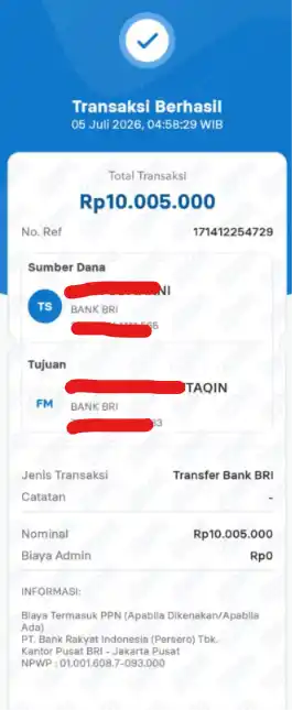 Bukti Transfer