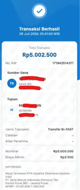 Bukti Transfer