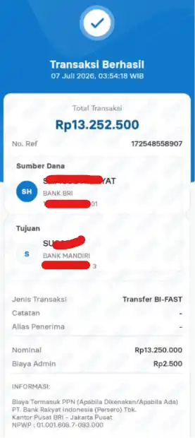 Bukti Transfer