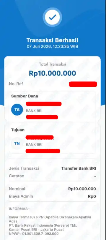 Bukti Transfer