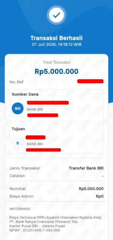 Bukti Transfer