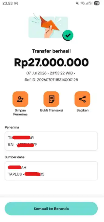 Bukti Transfer