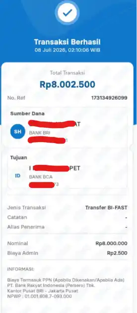 Bukti Transfer