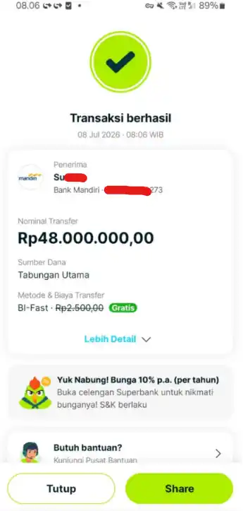 Bukti Transfer