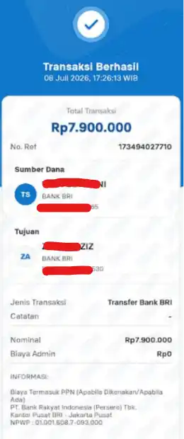 Bukti Transfer