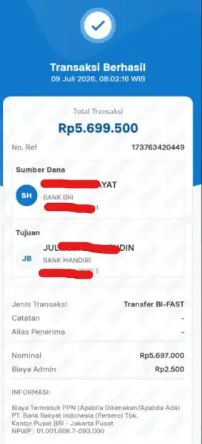 Bukti Transfer