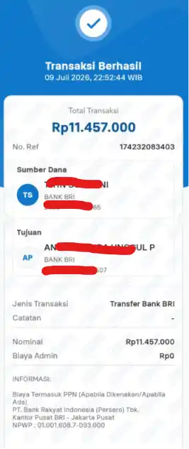 Bukti Transfer