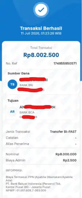 Bukti Transfer