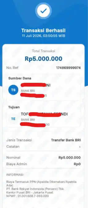Bukti Transfer