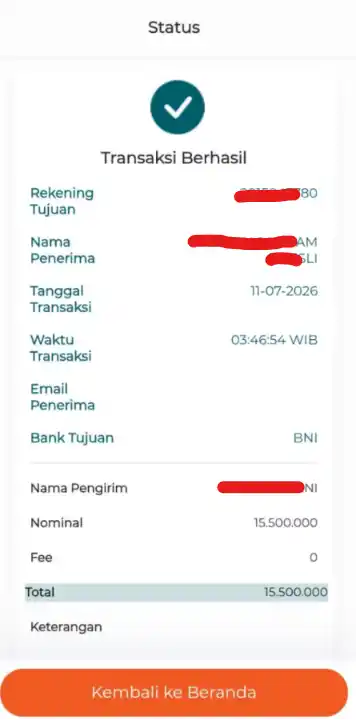 Bukti Transfer