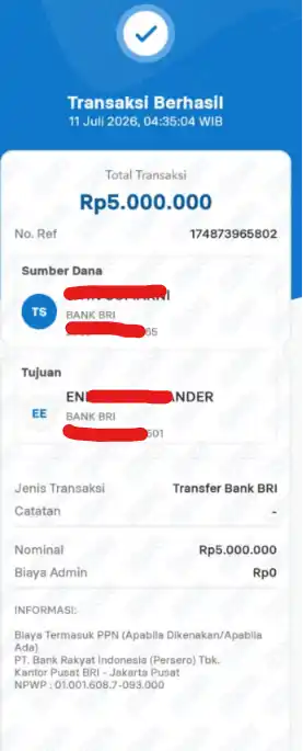 Bukti Transfer