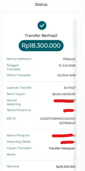 Bukti Transfer