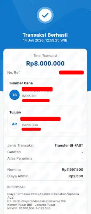 Bukti Transfer