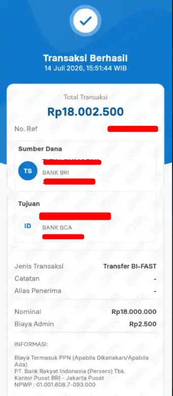 Bukti Transfer