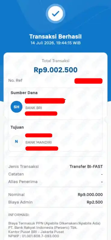 Bukti Transfer