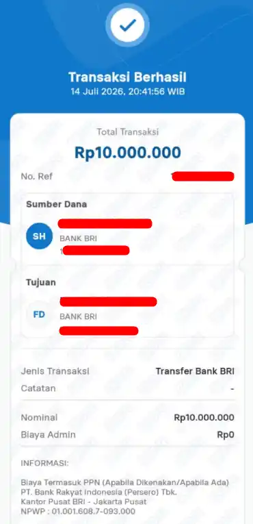 Bukti Transfer