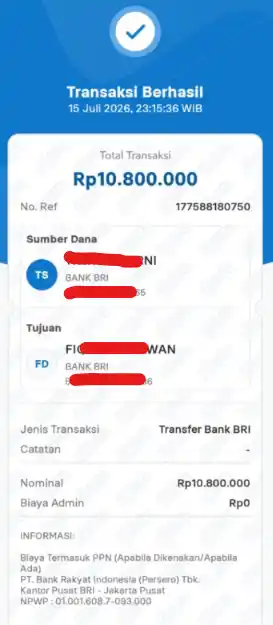Bukti Transfer