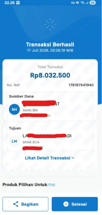 Bukti Transfer