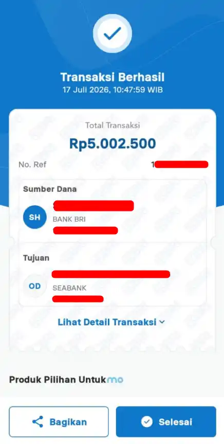 Bukti Transfer
