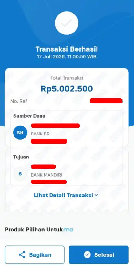 Bukti Transfer