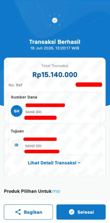 Bukti Transfer
