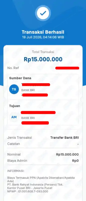 Bukti Transfer