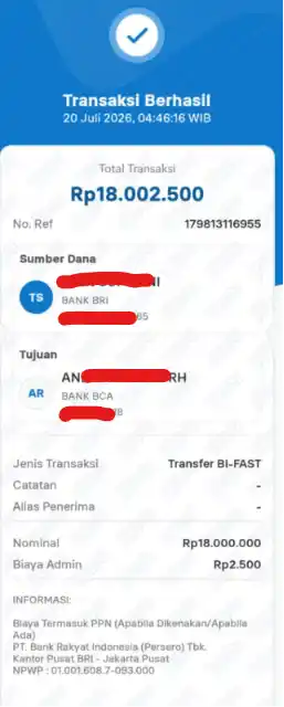 Bukti Transfer