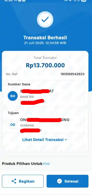 Bukti Transfer